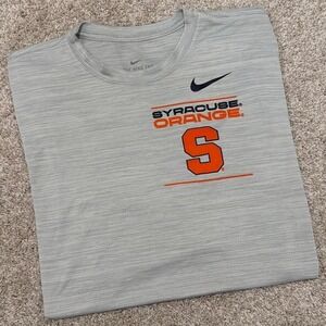 Nike Dri-FIT Syracuse Orange Long Sleeve Shirt | Grey | L Tall